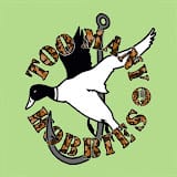 Too Many Hobbies Logo with a duck in the middle.